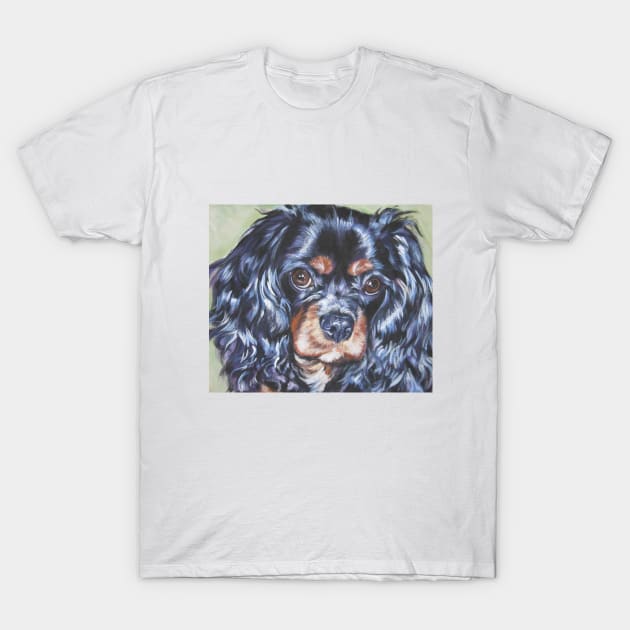 cavalier king charles spaniel fine art painting T-Shirt by LASHEPARD